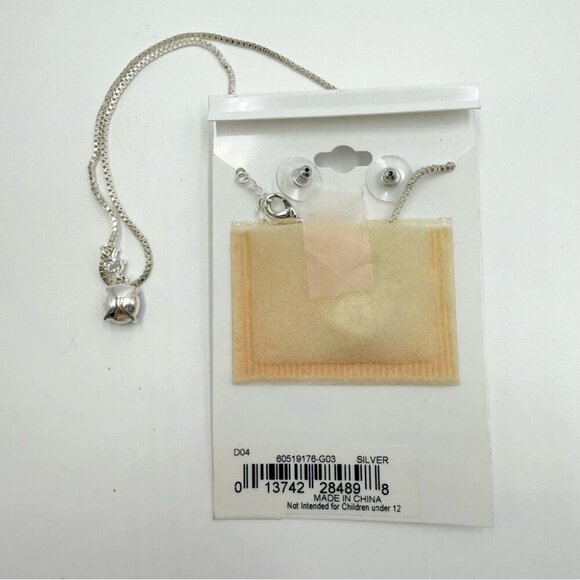 NWT Gloria Vanderbilt Crystals Swarovski Silver ToneNecklace Earrings Sets - Picture 3 of 5